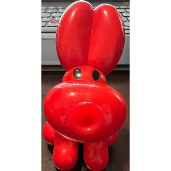 Pre-Own Toys Moose Squeakee Minis Redgy the Puppy Balloon Dog Interactive Red - Picture 2 of 5